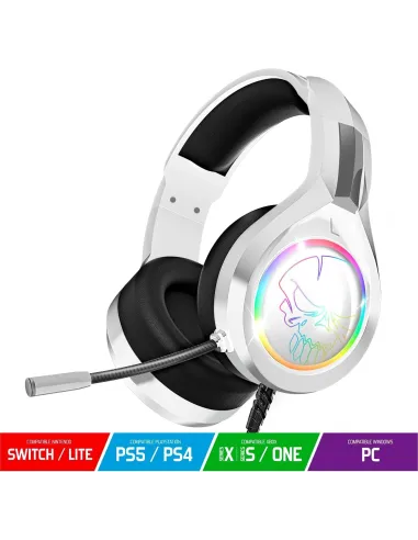 Spirit of Gamer PRO-H8 Auriculares Gaming RGB Blanco