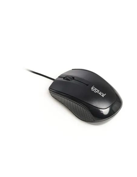 Iggual IGG318874 COM-BASIC3 Ratón Óptico 800 DPI Negro