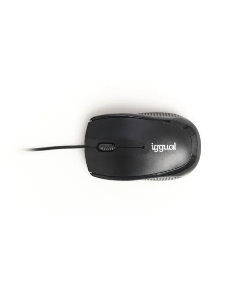 Iggual IGG318874 COM-BASIC3 Ratón Óptico 800 DPI Negro