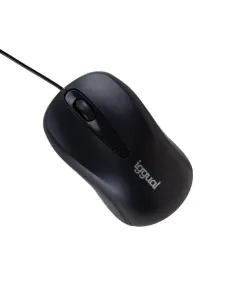 Iggual IGG318867 COM-BASIC2 Ratón Óptico 800 DPI Negro