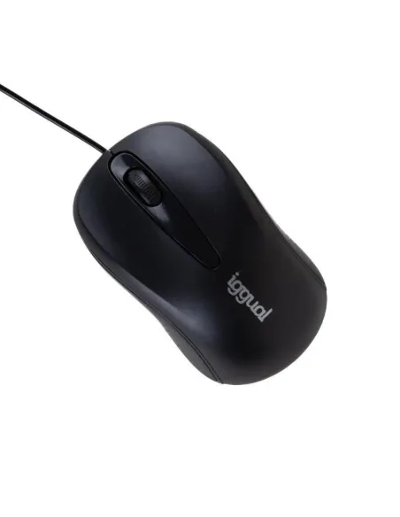 Iggual IGG318867 COM-BASIC2 Ratón Óptico 800 DPI Negro