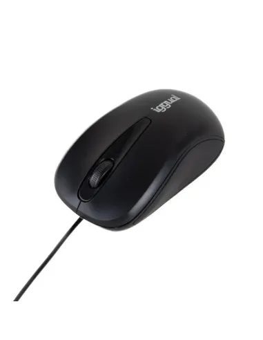 Iggual IGG318867 COM-BASIC2 Ratón Óptico 800 DPI Negro