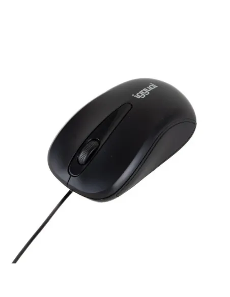 Iggual IGG318867 COM-BASIC2 Ratón Óptico 800 DPI Negro