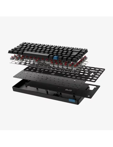 Hiditec GKE010006 GM1K Teclado Inalámbrico Mecánico Switch PRO Marrón Negro