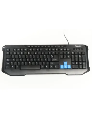 Iggual IGG317495 CK-4BLUE-116T Teclado USB Negro/Azul