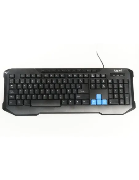 Iggual IGG317495 CK-4BLUE-116T Teclado USB Negro/Azul