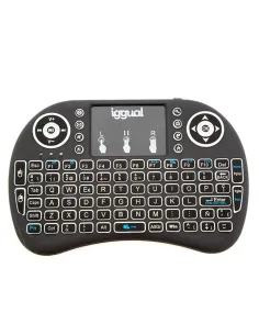 Iggual IGG317013 Mini Teclado Táctil Retroiluminado Negro
