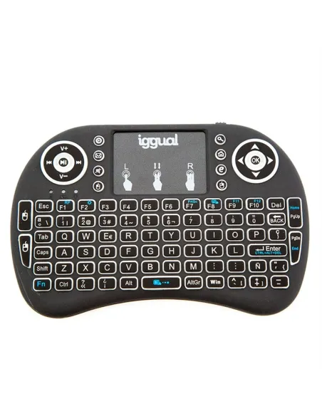 Iggual IGG317013 Mini Teclado Táctil Retroiluminado Negro