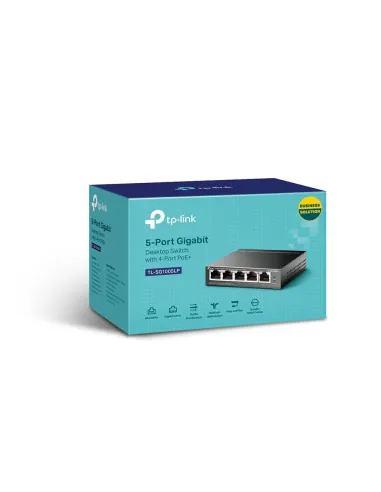 TP-Link TL-SG1005LP Switch 5 Puertos Gigabit con 4 Puertos PoE