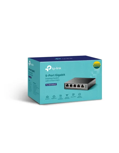 TP-Link TL-SG1005LP Switch 5 Puertos Gigabit con 4 Puertos PoE
