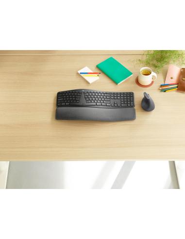 Logitech Ergo K860 For Business Teclado Inalámbrico Bluetooth Negro