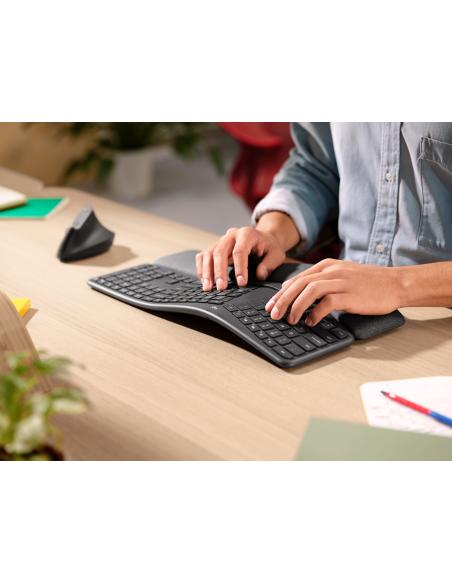 Logitech Ergo K860 For Business Teclado Inalámbrico Bluetooth Negro
