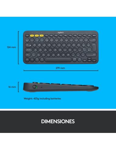 Logitech K380 Teclado Bluetooth Multi-Device Negro