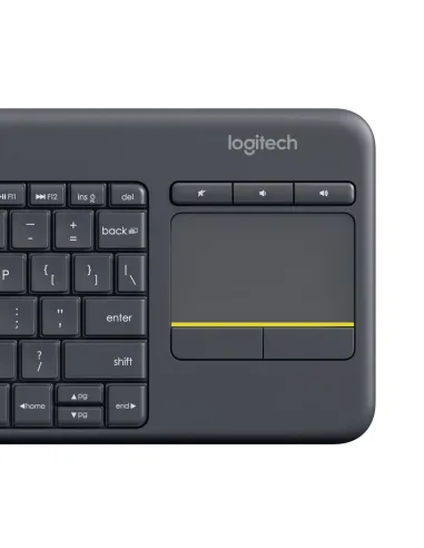 Logitech 920-007137 K400+ Teclado Inalámbrico con Touchpad Negro
