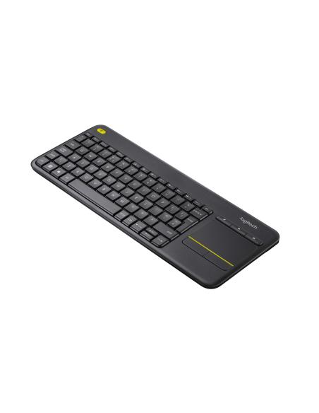 Logitech 920-007137 K400+ Teclado Inalámbrico con Touchpad Negro