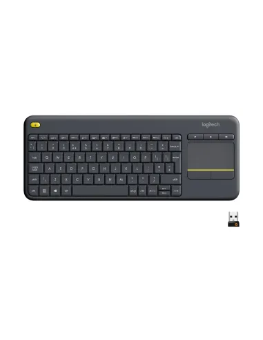Logitech 920-007137 K400+ Teclado Inalámbrico con Touchpad Negro