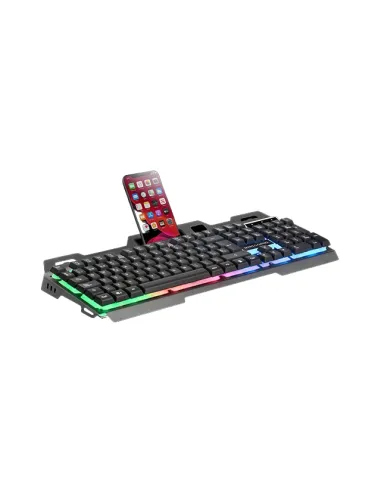 Mars Gaming MK120ES Teclado Gaming FRGB Negro