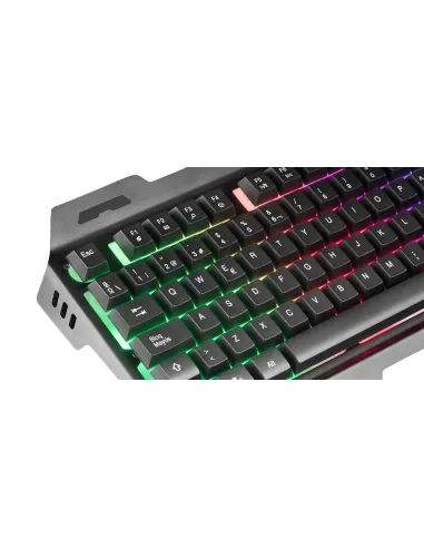 Mars Gaming MK120ES Teclado Gaming FRGB Negro