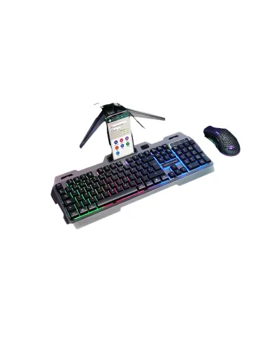 Mars Gaming MK120ES Teclado Gaming FRGB Negro