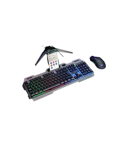 Mars Gaming MK120ES Teclado Gaming FRGB Negro