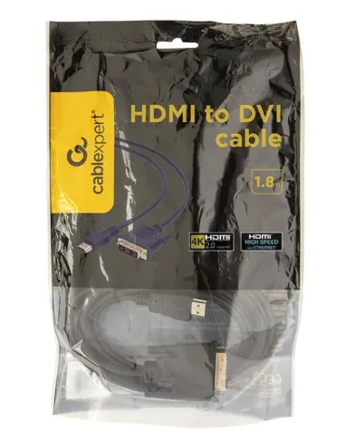 Gembird CC-HDMI-DVI-6 Conversor de Imagen HDMI a DVI Macho/Macho 1.8M