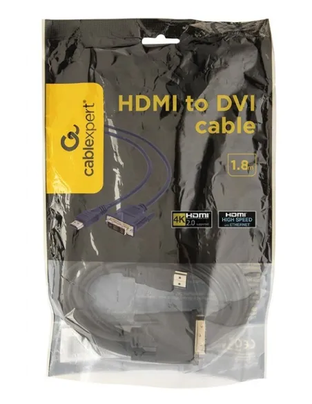 Gembird CC-HDMI-DVI-6 Conversor de Imagen HDMI a DVI Macho/Macho 1.8M