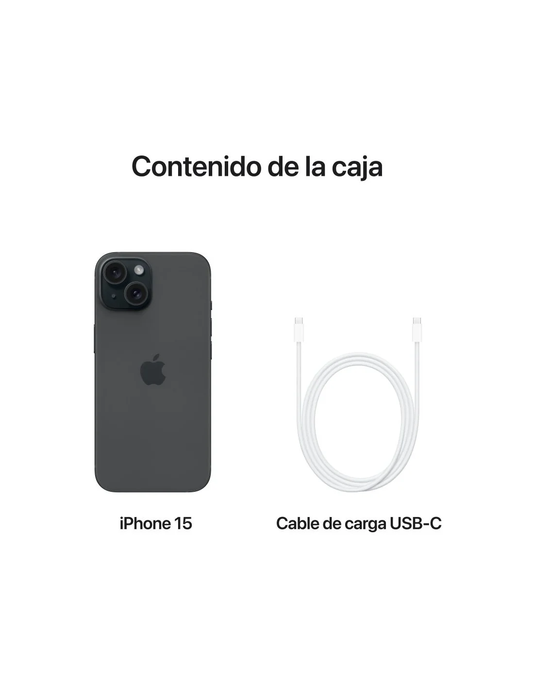 Apple iPhone 15 256GB Negro