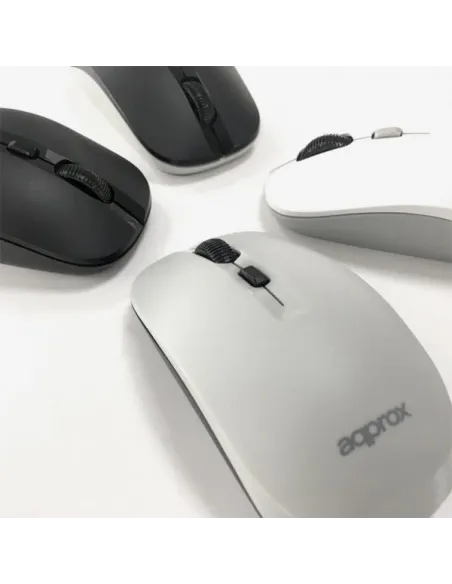 Approx APPXM180 Ratón Inalámbrico 1600 DPI Blanco