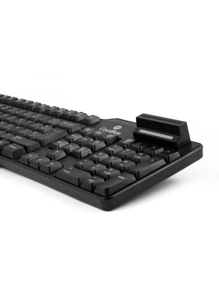 CoolBox COO-TEC02DNI Teclado con Lector de DNIe
