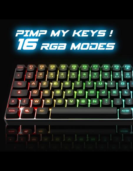 Spirit of Gamer CLA-EK70ES Teclado Semi-Mecánico RGB Inalambrico