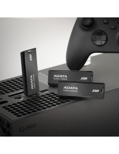 Adata SC610 SSD Externo 1TB USB 3.2 Gen2 Negro