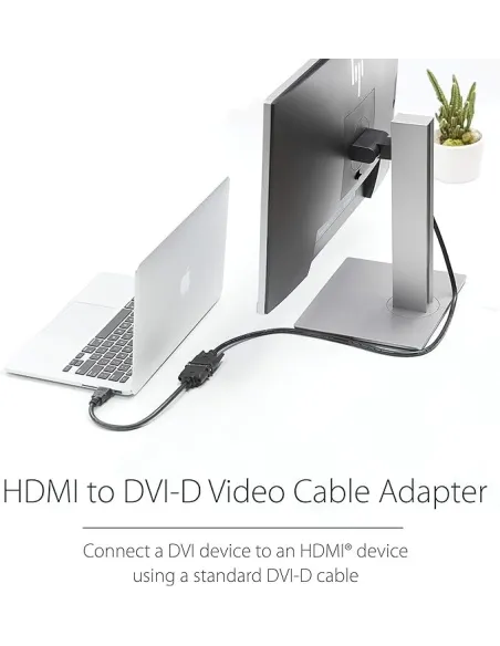 Startech Adaptador HDMI a DVI-D Macho/Hembra Negro