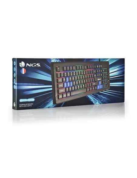 NGS GKX-305 Teclado Gaming con Luces LED y Teclas Multimedia