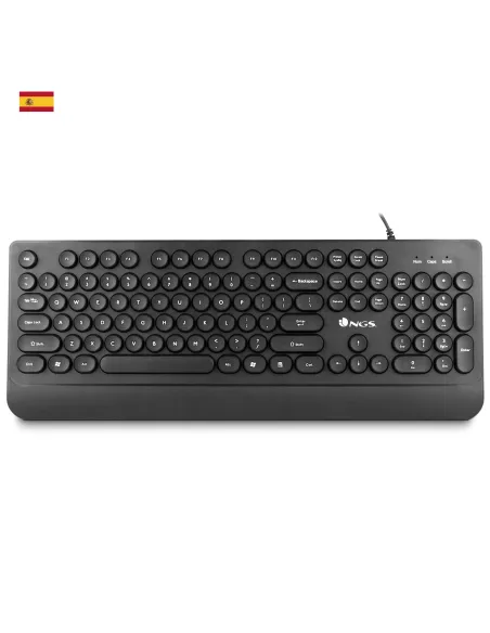 NGS DOT Teclado USB Teclas Redondas Negro