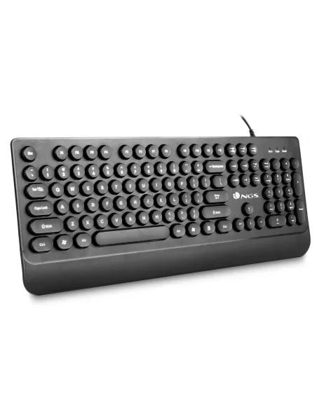NGS DOT Teclado USB Teclas Redondas Negro
