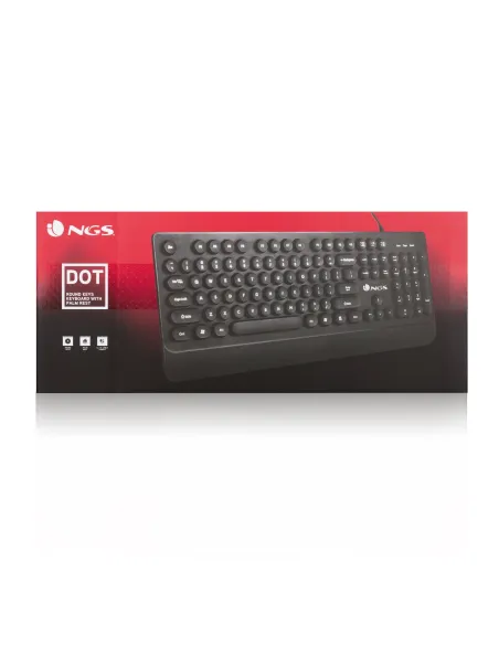 NGS DOT Teclado USB Teclas Redondas Negro