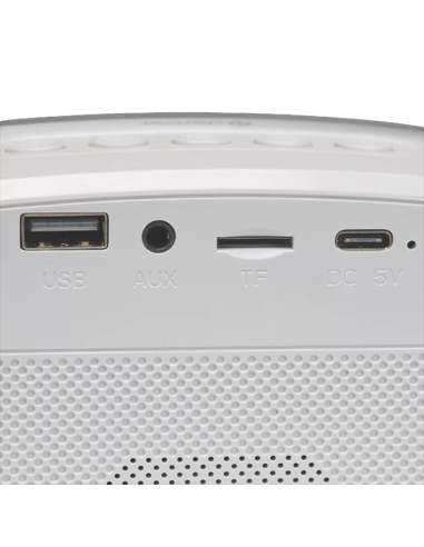 Denver BTM-610 Altavoz con Micrófono Portátil Blanco