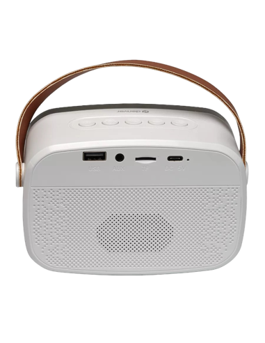 Denver BTM-610 Altavoz con Micrófono Portátil Blanco