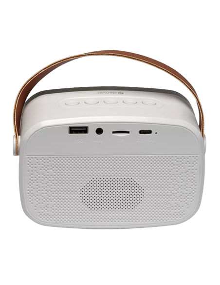 Denver BTM-610 Altavoz con Micrófono Portátil Blanco
