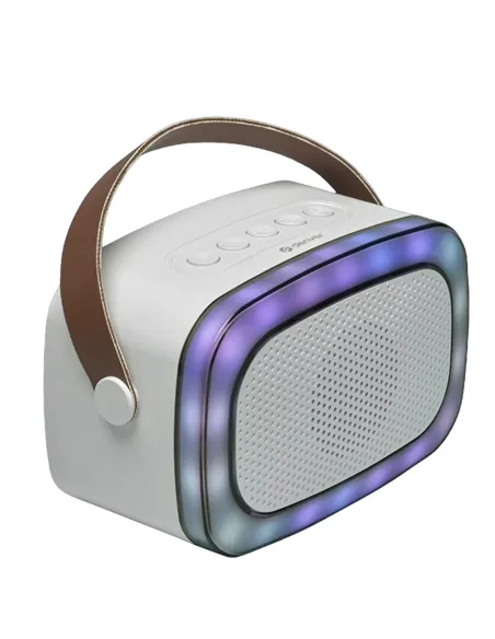 Denver BTM-610 Altavoz con Micrófono Portátil Blanco