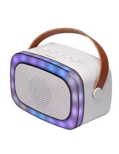 Denver BTM-610 Altavoz con Micrófono Portátil Blanco