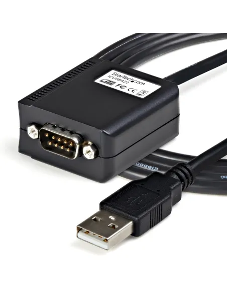 StarTech ICUSB422 Cable USB a Puerto Serie RS-422/RS-485/DB9 con Retención Puerto COM 1.8M Negro