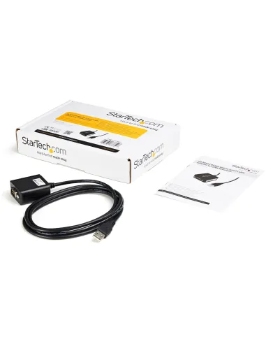 StarTech ICUSB422 Cable USB a Puerto Serie RS-422/RS-485/DB9 con Retención Puerto COM 1.8M Negro