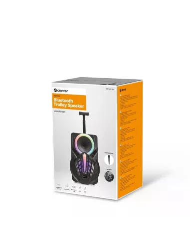 Denver TSP-301 Altavoz Portátil RGB Negro