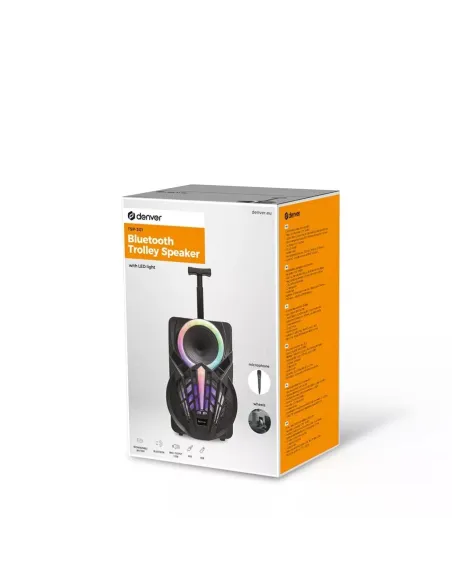 Denver TSP-301 Altavoz Portátil RGB Negro