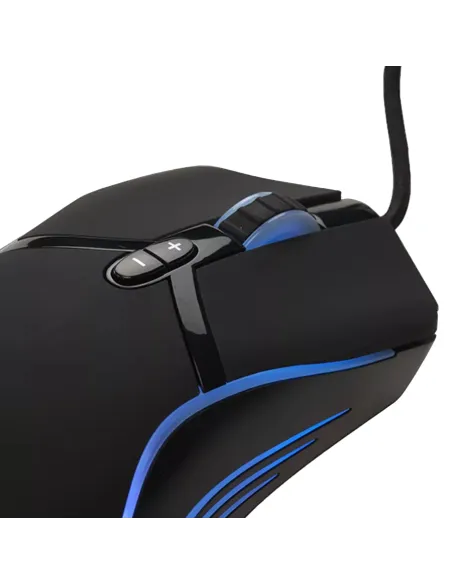 Denver GMO-402 Ratón Gaming RGB Negro