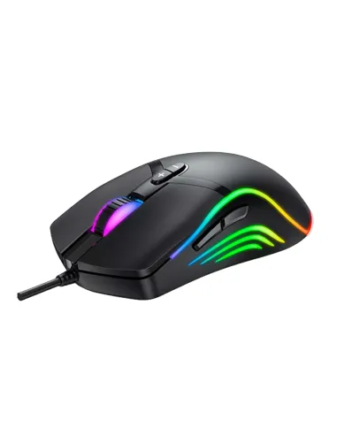 Denver GMO-402 Ratón Gaming RGB Negro