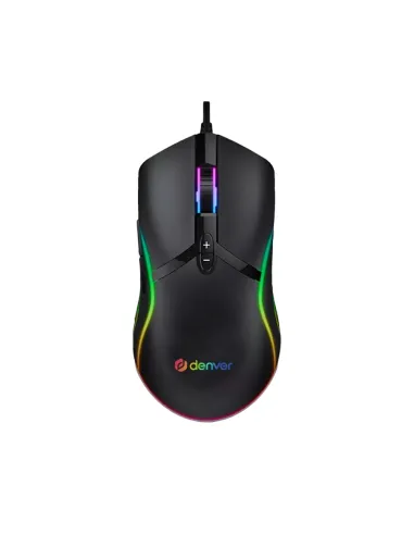 Denver GMO-402 Ratón Gaming RGB Negro