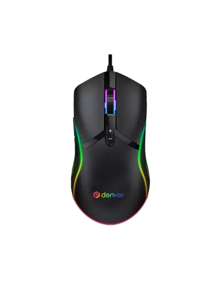 Denver GMO-402 Ratón Gaming RGB Negro