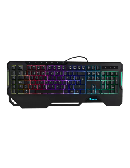NGS GKX-450-2 Teclado Gaming de Membrana con Luces RGB